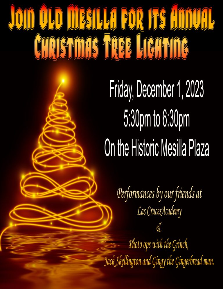 Christmas Tree Lighting in Mesilla! Town of Mesilla